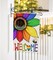 Welcome Rainbow Sunflower Decorative Garden Flag, Summer LGBTQ Love Heart Bee Yard Outside Pride Month Decoration, Gay Lesbian Bisexual Pansexual Outdoor Small Home Decor Double Sided 12 x 18